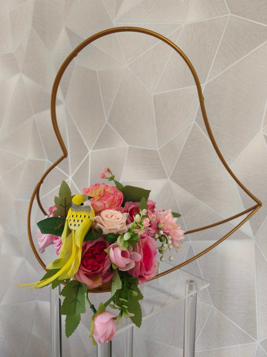 ❤️ Grand Cœur Floral – Hommage Éternel