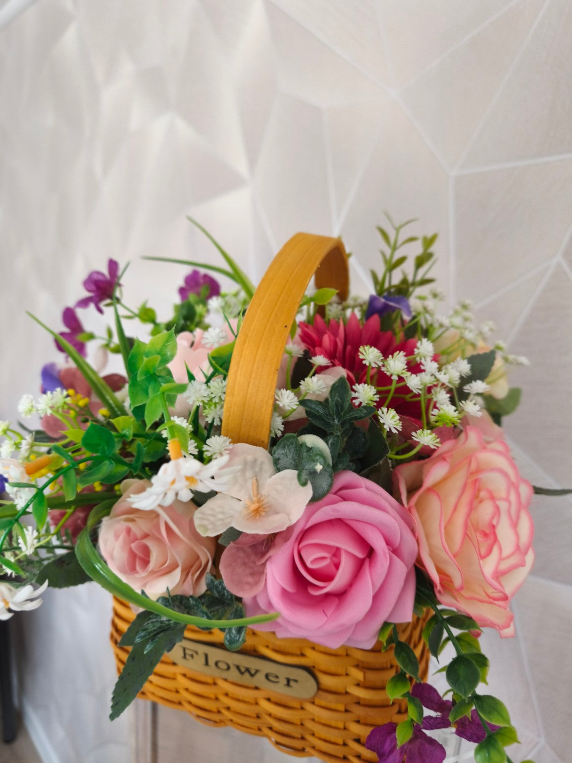 🧺 Petit panier fleuri – Douce Harmonie